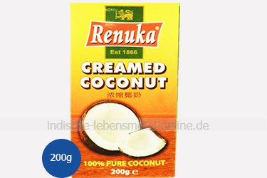 Coconut Creamed, Kokoscreme, Renuka, 200g
