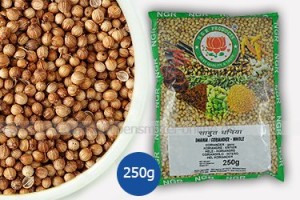 Koriandersamen-Korianderkörner-Coriander-Seeds-Cilantro-Dhania-Kothamalli-Grosspackung-NGR-250g-300×200