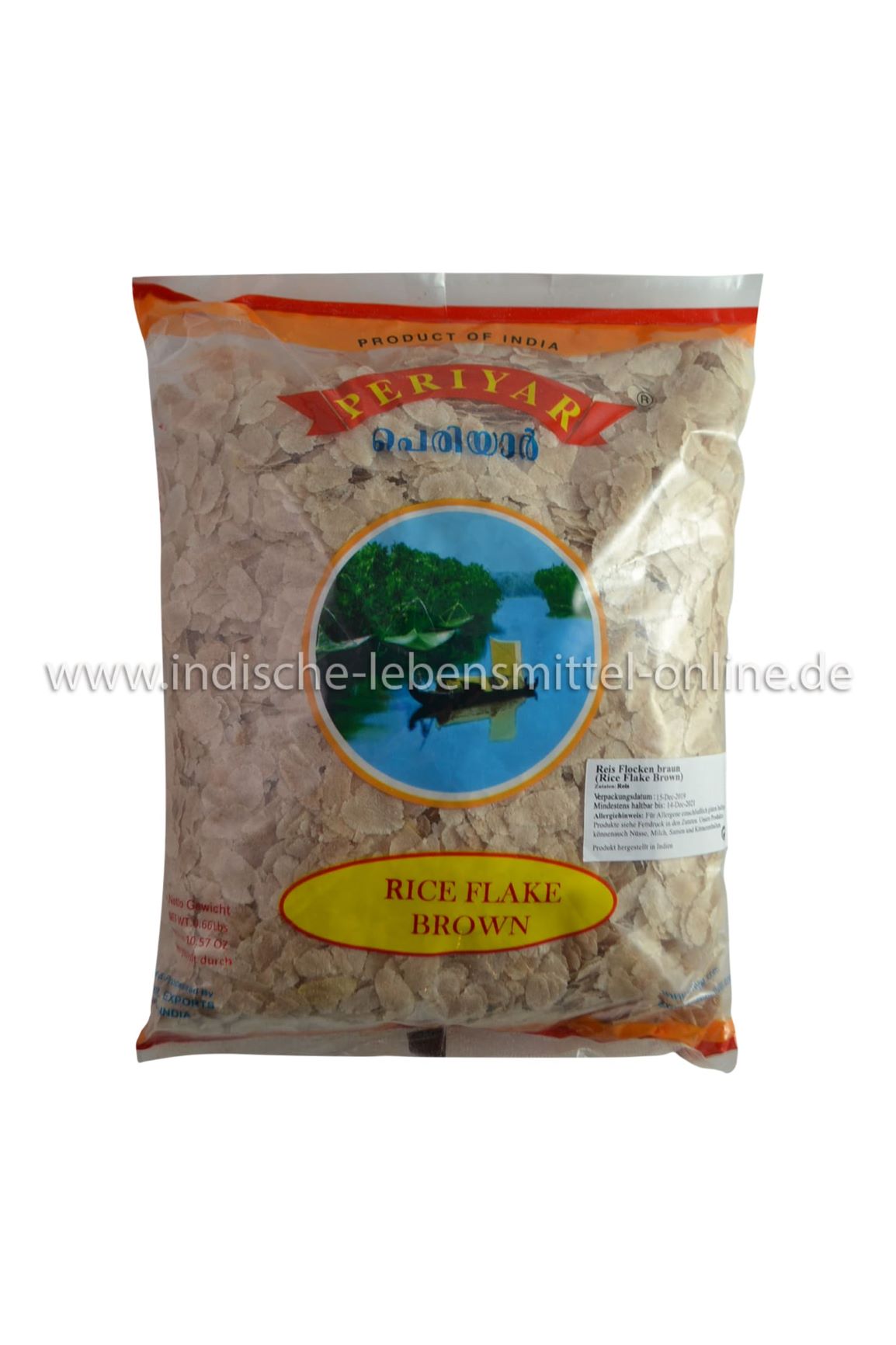Reisflocken-rot-Poha-RiceFlakes-Periyar-Kerala-300g