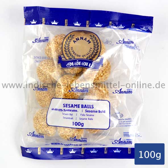 Sesame Balls, Indian Sesame Sweet, Annam, 100g